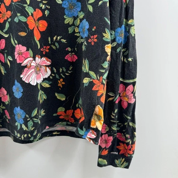 Maeve by Anthropologie Floral Turtleneck Top Size Large - Picture 3 of 8